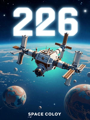Orbital Orchard - space colony simulation game cover with orbital station and terraformed planet